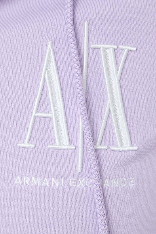 Armani Exchange bluza bawełniana 8NYM22.YJ68Z fioletowy