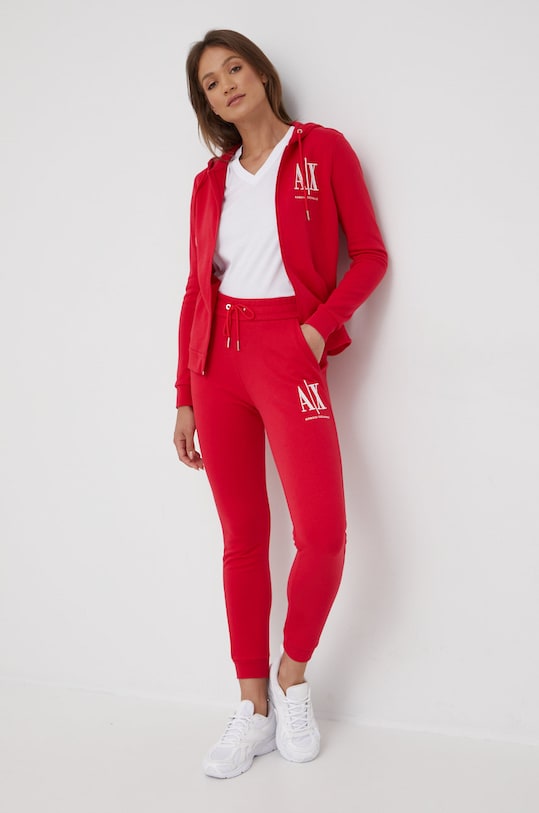 Armani Exchange bluza bawełniana 8NYM22.YJ68Z czerwony AA00