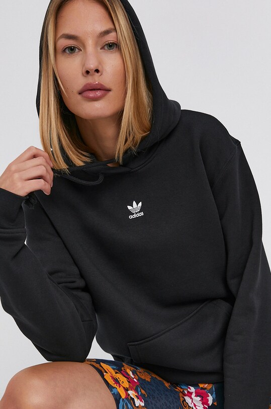 Mikina adidas Originals s kapucňou čierna H34725