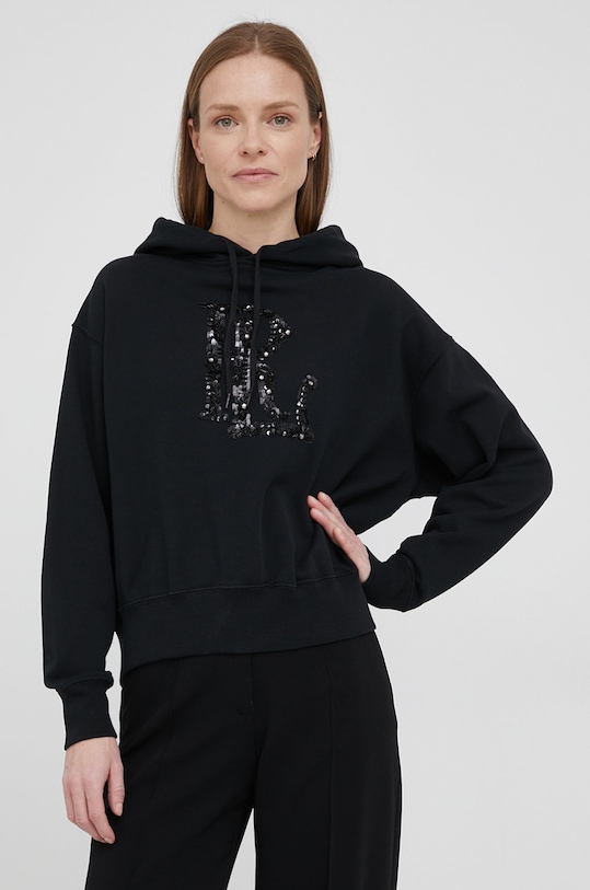 Bavlnená mikina Polo Ralph Lauren bavlna čierna 211846858001