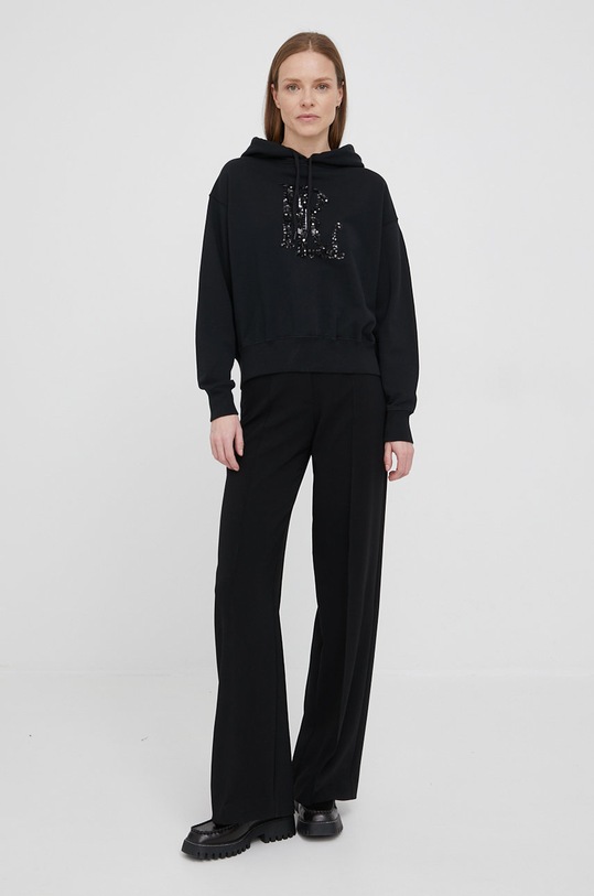 Bavlnená mikina Polo Ralph Lauren 211846858001 čierna AW21
