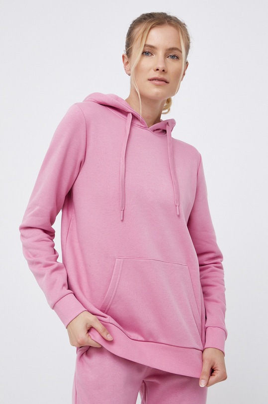 4F Bluza z kapturem różowy NOSH4.BLD352