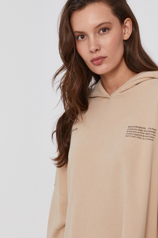 Marc O'Polo Bluza bawełniana beżowy 108412354123