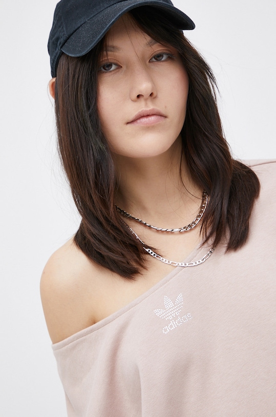 adidas Originals Bluza HF6774 brązowy HF6774