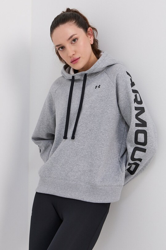 Mikina Under Armour 1365861 s kapucí šedá 1365861