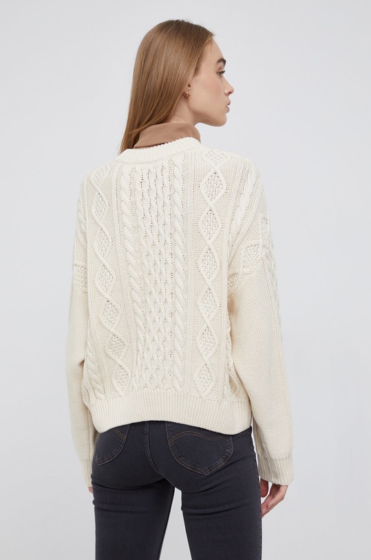 Odzież Wrangler Sweter bawełniany W8P5Q2C03 beżowy