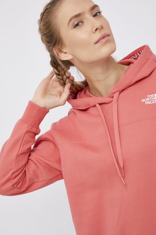 The North Face Bluza bawełniana bawełna różowy NF0A491PUBG1