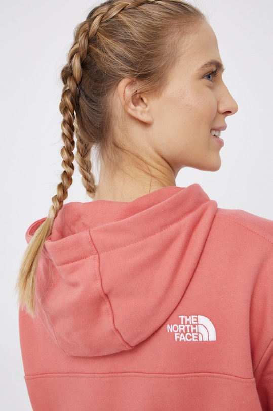 The North Face Bluza bawełniana NF0A491PUBG1 różowy
