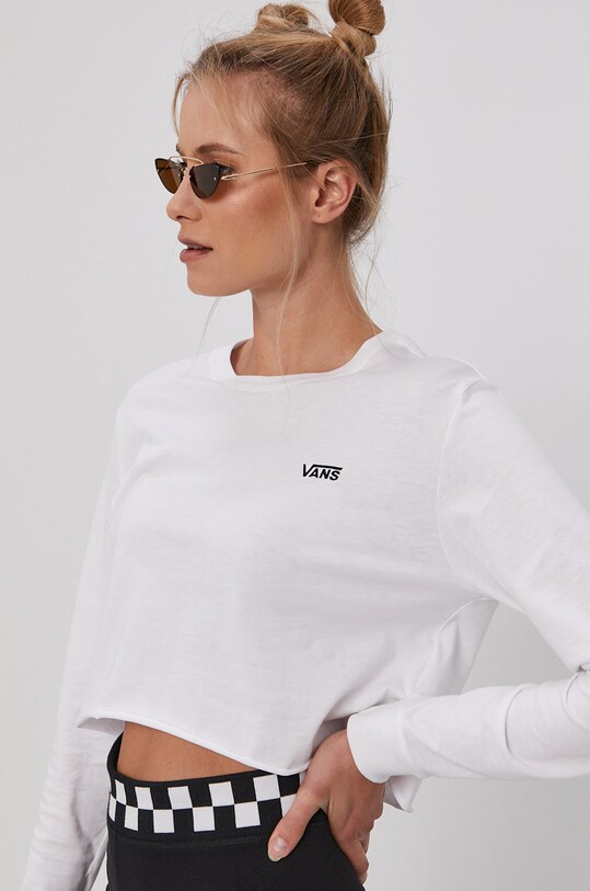 Vans longsleeve alb VN0A4OUQWHT1