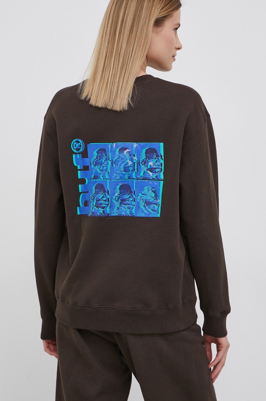 HUF Bluza brązowy wpf0014