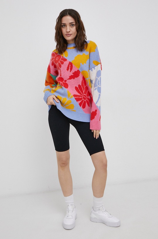 Roxy Sweter z domieszką wełny ERJFT04438 multicolor AW21