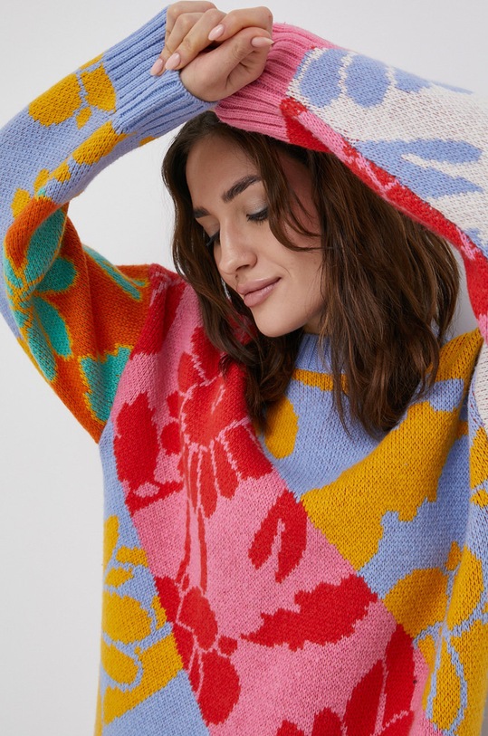 Sveter s prímesou vlny Roxy ERJFT04438 viacfarebná