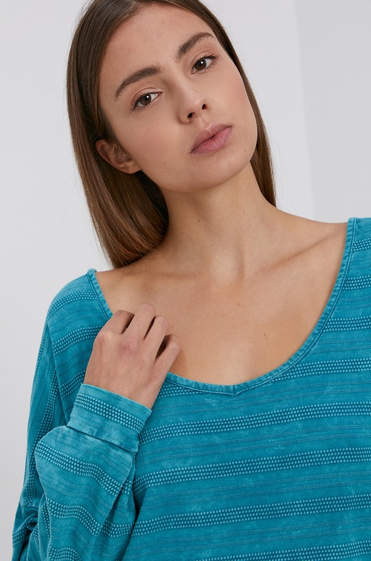 Roxy - Bluza din bumbac ERJKT03802 turcoaz