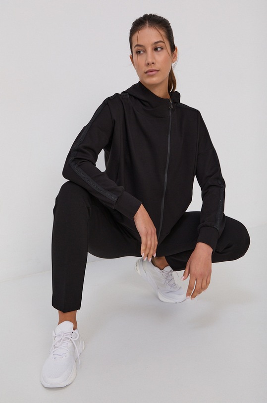 Deha - Mikina s elastanom čierna D53572.10009