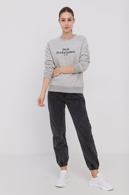 Peak Performance Bluză G75637 gri AW21