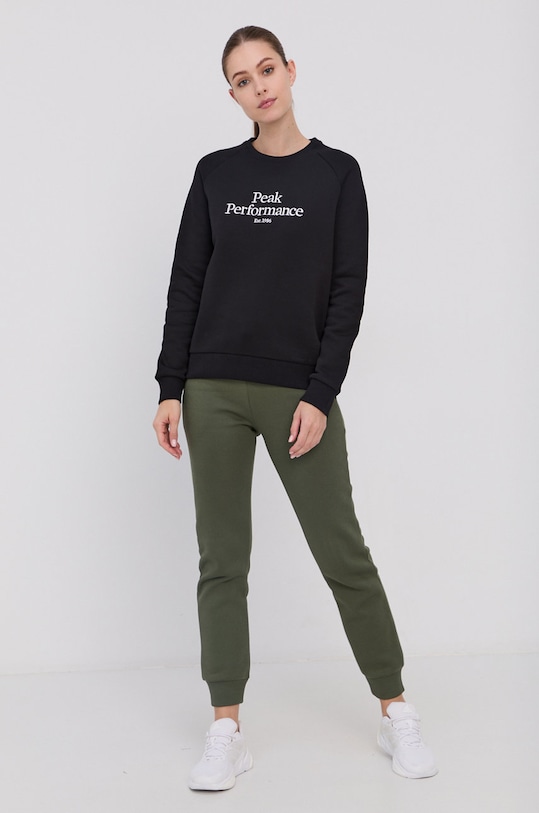 Peak Performance Bluza aplikacja czarny G75637