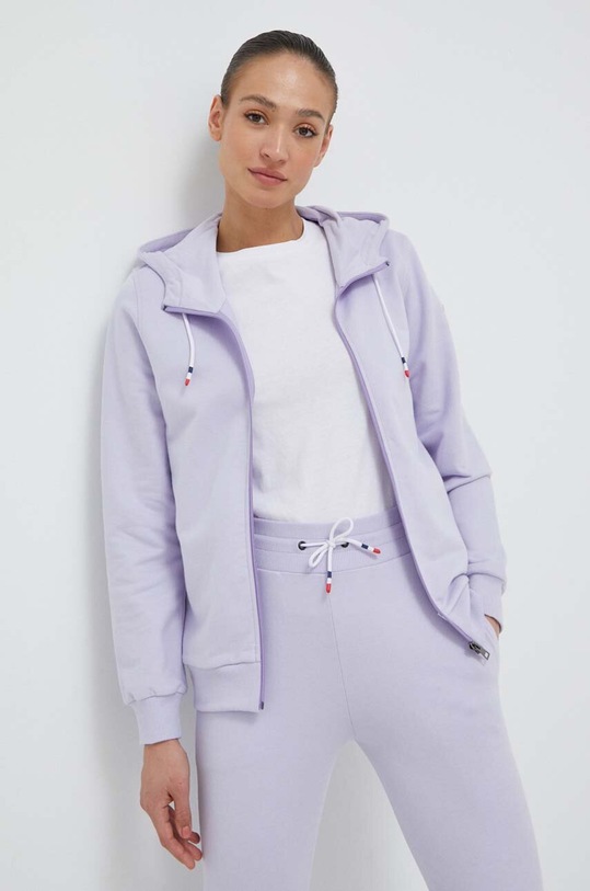 Rossignol bluza bawełniana bawełna fioletowy RLKWS07