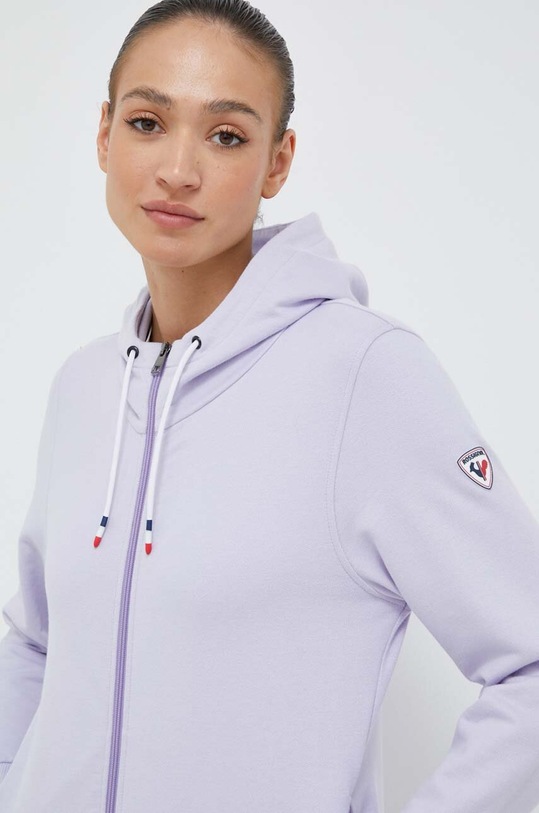 Rossignol bluza bawełniana fioletowy RLKWS07