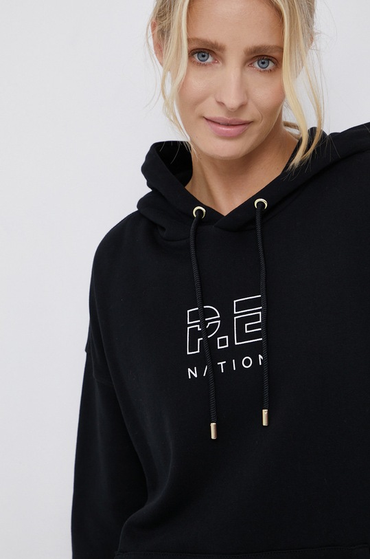 P.E Nation Hanorac de bumbac negru PEBASICSH032