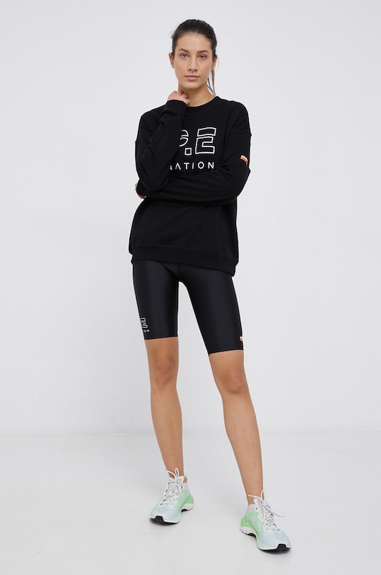 P.E Nation Bluza bawełniana PEBASICSF029 czarny AW21