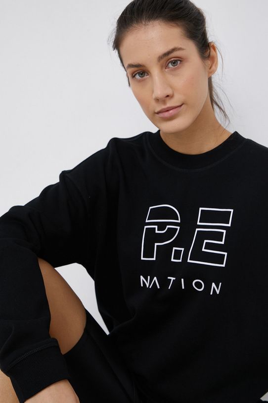 Хлопковая кофта P.E Nation чёрный PEBASICSF029
