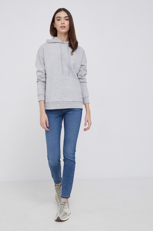 Lyle & Scott Bluza bawełniana MLW1201V.D24 szary AW21