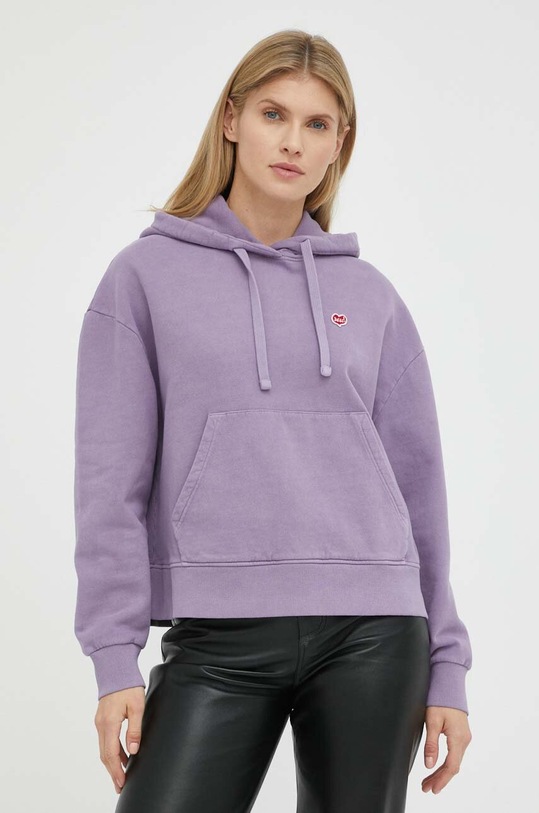 Pamučna dukserica Deus Ex Machina DLF218048 ljubičasta SS23