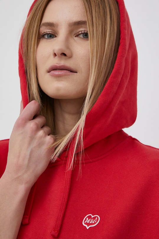 Pamučna dukserica Deus Ex Machina crvena DLF218048