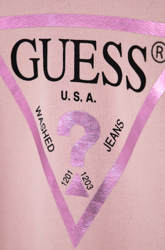 Dziewczynka Guess Bluza bawełniana dziecięca J74Q10.KAUG0 różowy