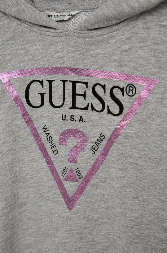 Dziewczynka Guess Bluza bawełniana dziecięca J83Q14.KAUG0 szary