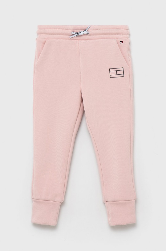 Tommy Hilfiger Spodnie dziecięce z elastanem różowy KG0KG06005.4890
