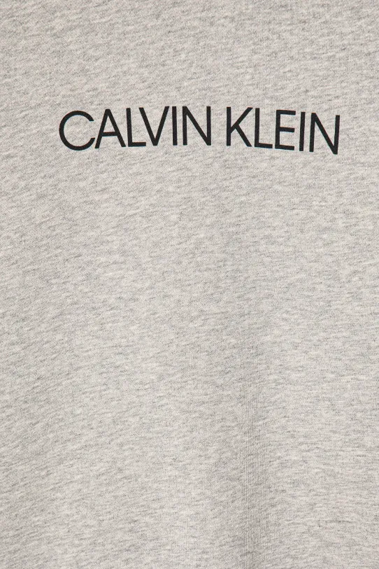 Dječaci Dječja pamučna dukserica Calvin Klein Jeans IU0IU00163.4890 siva