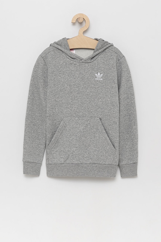 Dječja dukserica adidas Originals natpis siva H32353