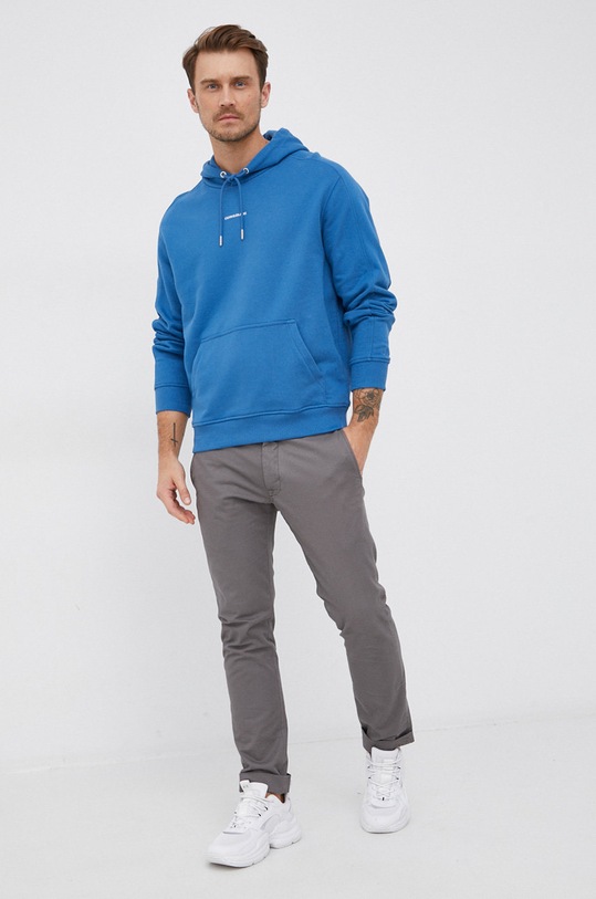 Calvin Klein Jeans Bluza bawełniana J30J317388.4890 J30J317388.4890 niebieski AW21