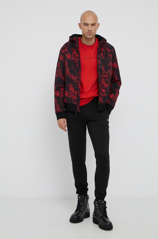 Calvin Klein - Bluza bawełniana K10K107895.4890 pomarańczowy AW21