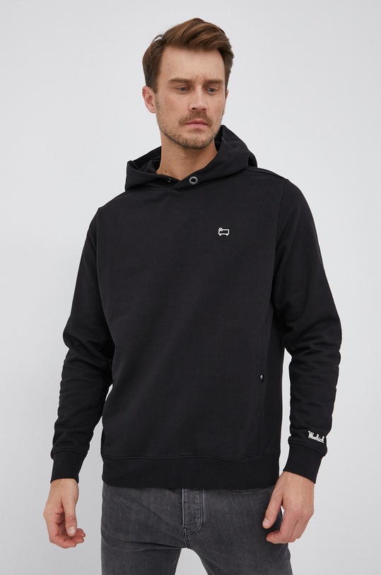 Woolrich felpa AMERICAN FLEECE CFWOSW0112MRUT2792 nero AW21
