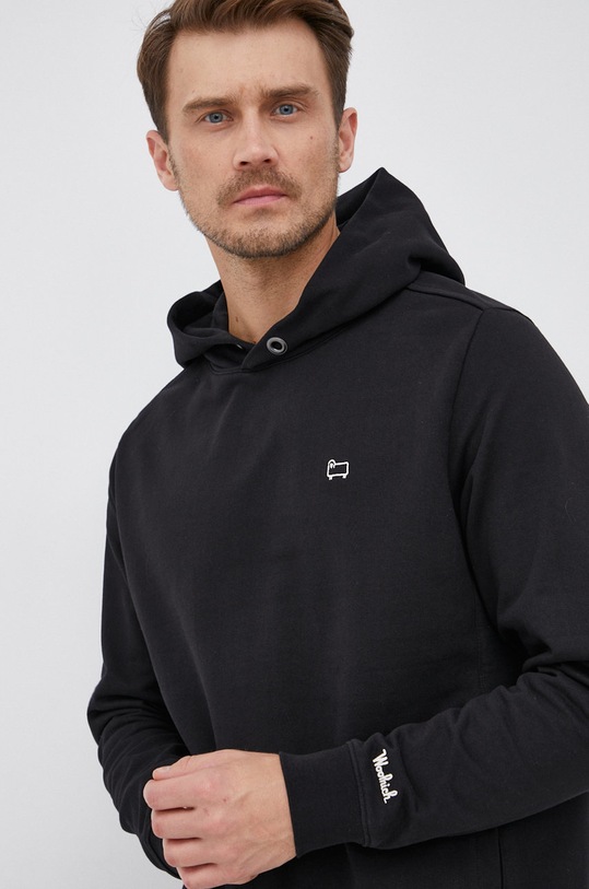 Woolrich felpa AMERICAN FLEECE nero CFWOSW0112MRUT2792