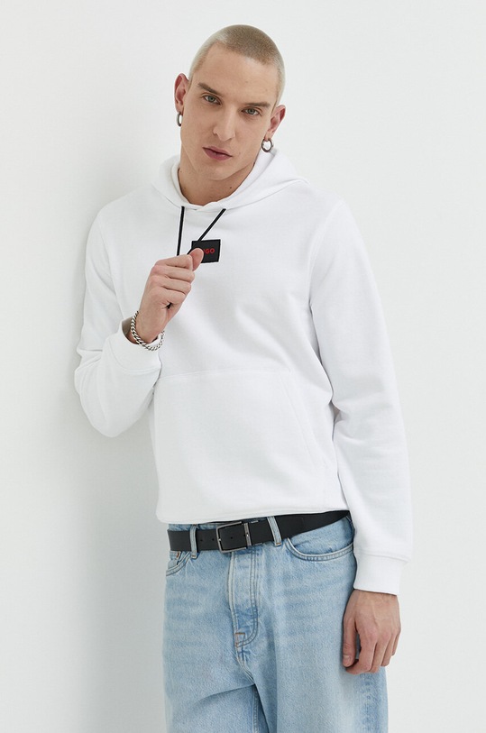 HUGO bluza bawełniana biały 50458700