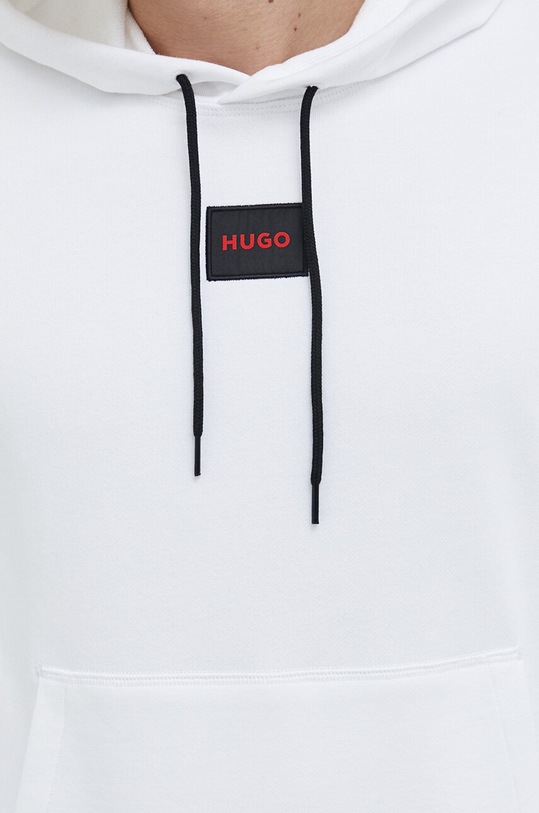 HUGO bluza bawełniana 50458700 biały