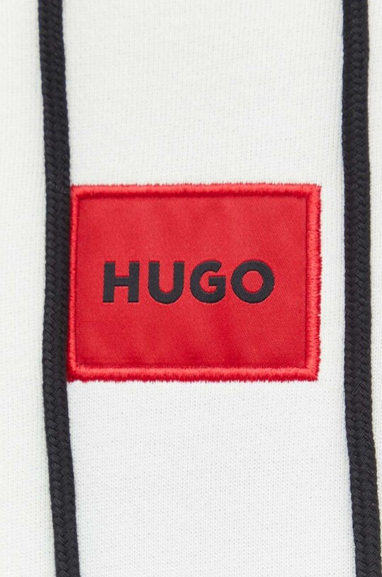 Хлопковая кофта HUGO 50458700 зелёный