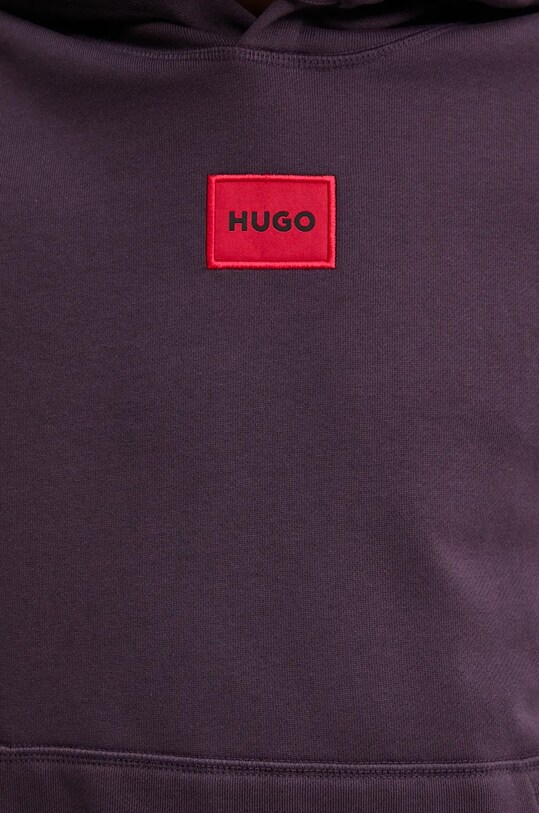 Хлопковая кофта HUGO 50458700 фиолетовой