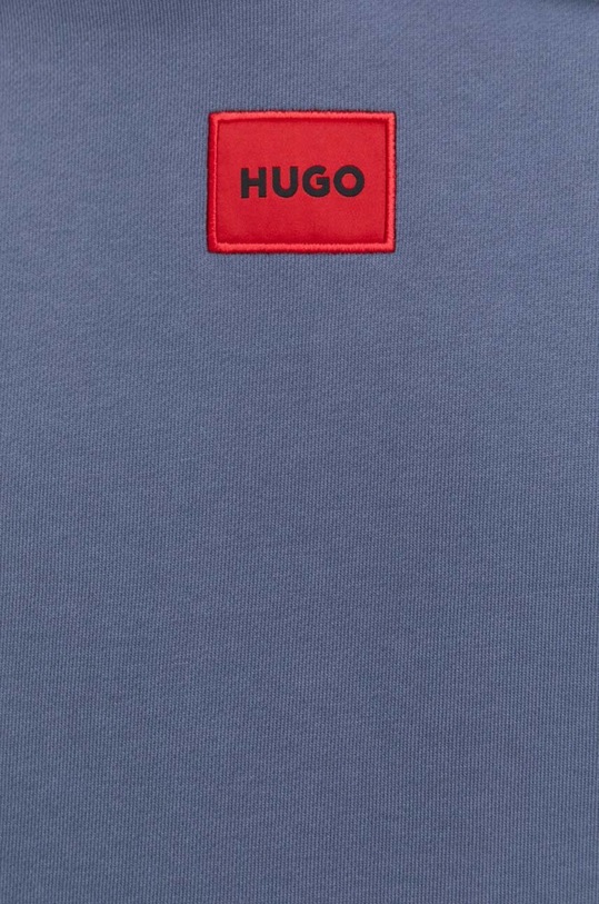 HUGO bluza bawełniana 50458700 niebieski