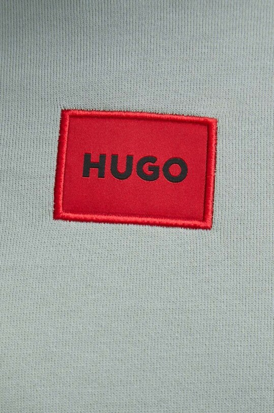 HUGO bluza bawełniana 50458700 zielony