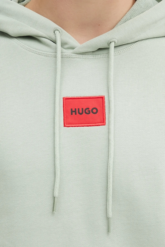 HUGO bluza bawełniana 50458700 zielony