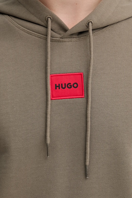 Bombažen pulover HUGO 50458700 zelena
