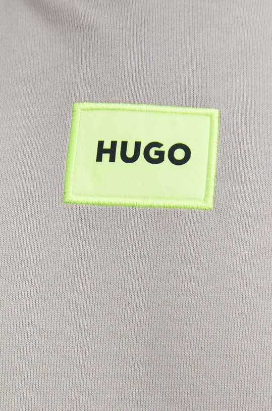 Βαμβακερή μπλούζα HUGO Kenno 50458700 μπεζ