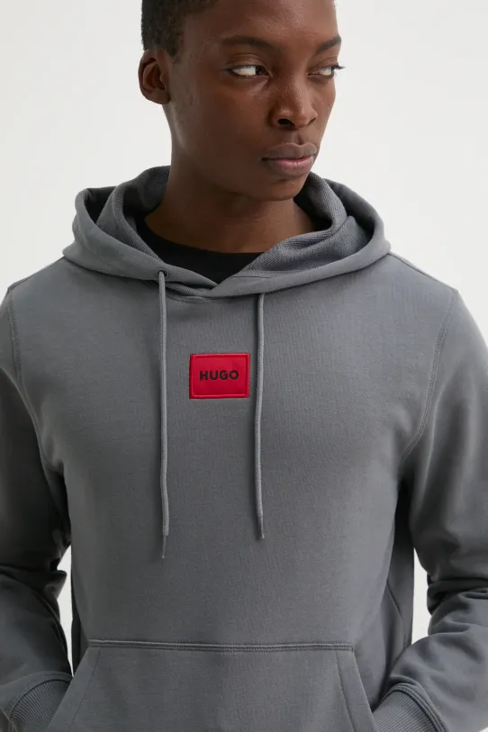 HUGO bluza bawełniana szary 50458700