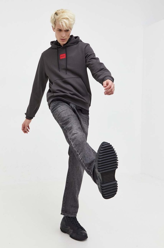 HUGO bluza bawełniana 50458700 szary AA00
