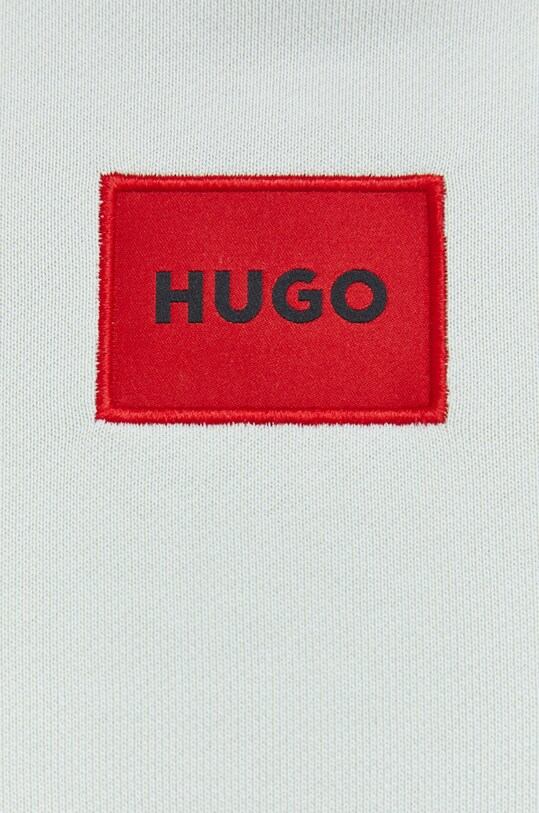 Хлопковая кофта HUGO 50458700 зелёный