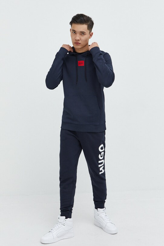 HUGO bluza bawełniana 50458700 granatowy AA00